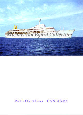 Menu Cover 20 Sept 1963